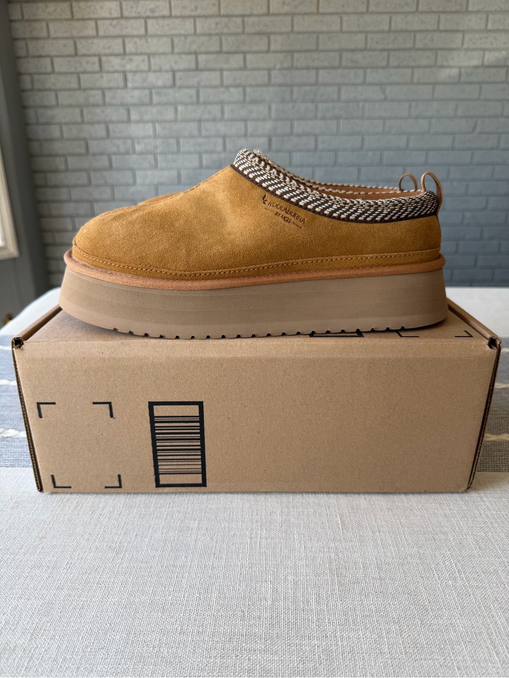 NEW KOOLABURRA BY UGG Buree Platform Slippers Shoes Mules Chestnut 9 - Picture 3 of 8